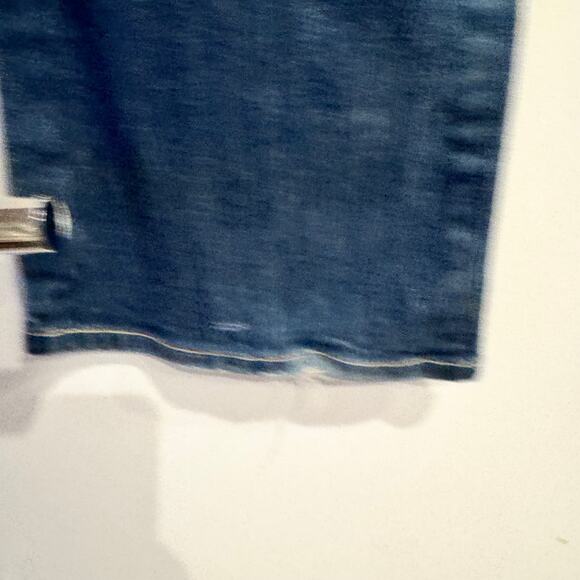 Diesel Bootcut Denim Jeans Blue Low Rise Button Fly Pocket Distressed Hem Sz 26 - Picture 5 of 9